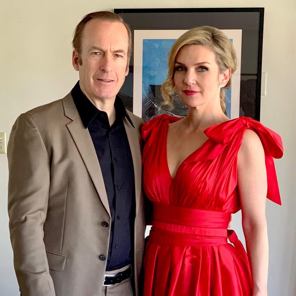 Rhea Seehorn with Better Call Saul Actor Bob Odenkirk