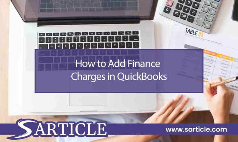 How to Add Finance Charges in QuickBooks