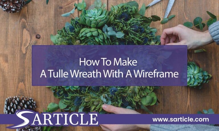 How to Make a Tulle Wreath With a Wireframe