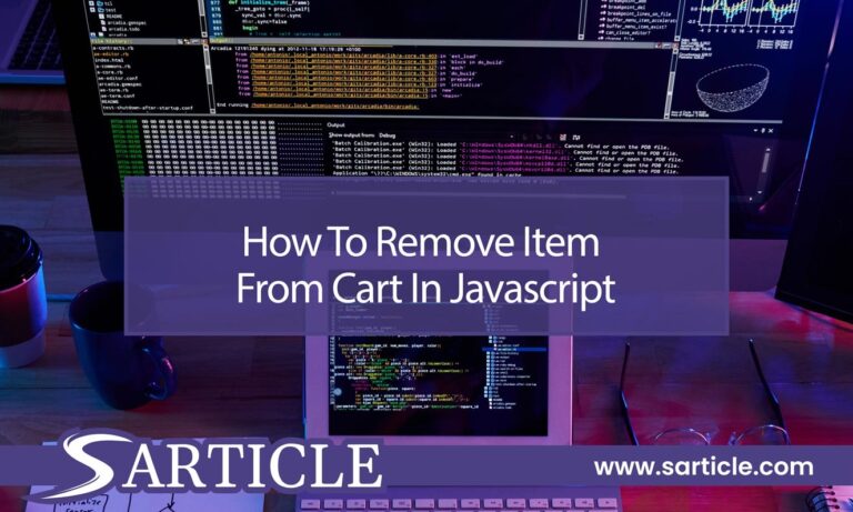 How to Remove an Item from a Cart in JavaScript